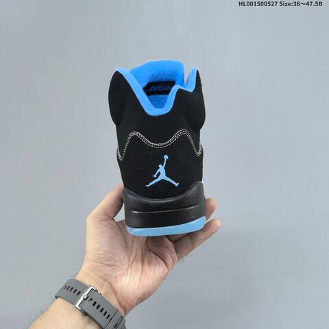 Jordan Air Jordan 5 Retro Black University Blue 36 47 5 Basketball - Unisex (BS-65853)