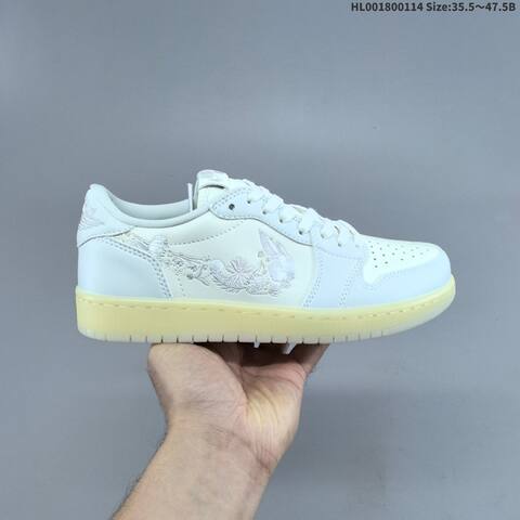 Nike Air Jordan 1 Low OG White Cream 35 5 47 5 Casual - Unisex (BS-66977)