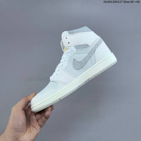 Jordan Air Jordan 1 High OG Sail University Red Light Grey 36 45 Casual - Unisex (BS-66945)