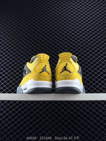 Jordan Air Jordan 4 Retro Tour Yellow Yellow Dark Grey White Black EU 36-47 5 Basketball Shoe - Unisex BS-81129