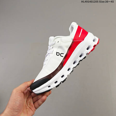 On Cloudvista 2 Waterproof White Red Black EU 36-45 Trail Shoe Trail Running Sneakers - Unisex (BS-69751)