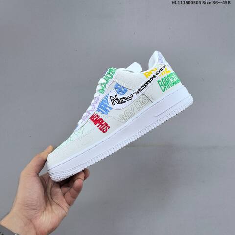 Nike Air Force 1 07 LV8 II1549 100 White Multicolor EU 36-45 Sneaker - Unisex (BS-60523)