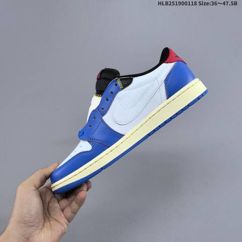 Nike Air Jordan 1 x Travis Scott White Blue Black Red 36 47 5 Lifestyle - Unisex (BS-66925)