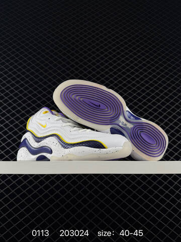 Nike AIR FORCE 1 07 F White Purple Yellow (BS-73160)