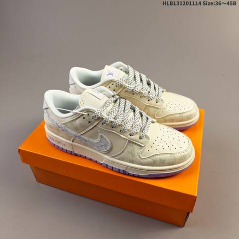Nike Dunk SB Low Black Cream White Light Purple EU 36-45 Skate Shoe - Unisex BS-63771