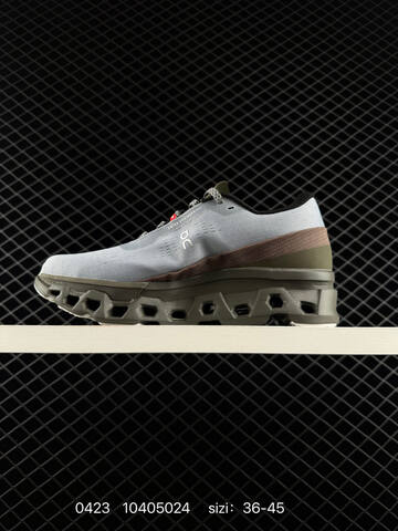 On Cloudmonster Hyper Mist Blue Olive Brown Gray EU 36-45 Running Shoe Running Sneakers - Unisex (BS-85340)