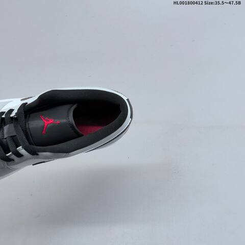 Jordan Air Jordan 1 Low Light Smoke Grey White Black 35 5-47 5 Casual - Unisex (BS-66230)