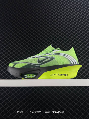 Nike Air Zoom Alphafly Next 3 Neon Green Black White EU 36-45 Running - Unisex (BS-74048)