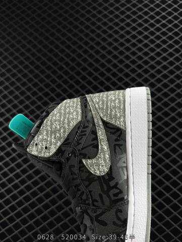 Jordan Air Jordan 1 High OG Rebellionaire Black Grey White EU 39-46 Basketball Shoe - Unisex BS-81136