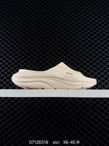 HOKA ONE ONE ORA Luxe Cream Beige Off White EU 36-45 Slides Casual Sneakers Unisex BS-86159