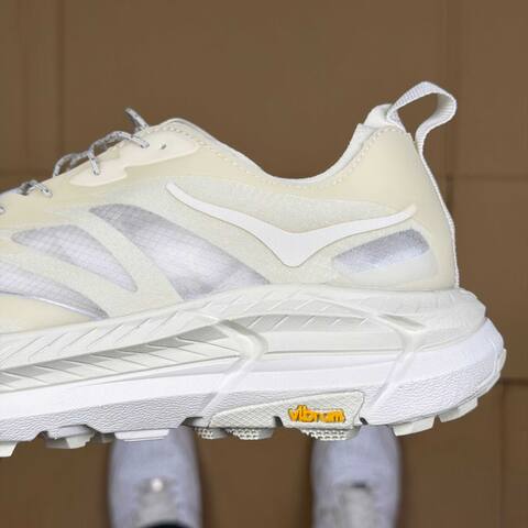 HOKA ONE ONE Mafate Speed 4 LITE 2 Satisfy 1157050 BONE Bone White Silver Trail Shoe Trail Running Sneakers (BS-86940)