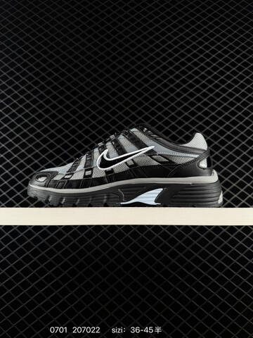 Nike P-6000 IF6199-002 Black Grey White EU 36-45 Running Shoe - Unisex (BS-70491)