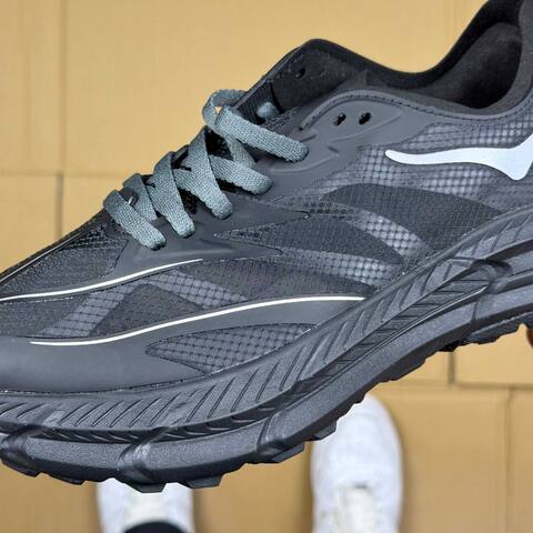HOKA Mafate Speed 4 LITE Black Grey White Trail Shoe Trail Running Sneakers (BS-86937)