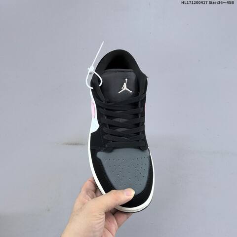 Jordan Air Jordan 1 Low Black Grey White Pink EU 36-45 Basketball - Unisex (BS-66152)