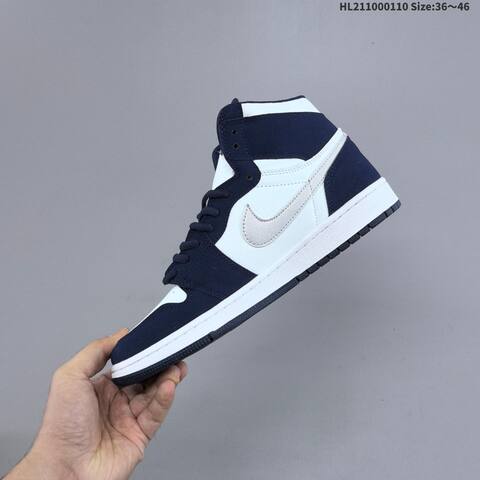 Jordan Air Jordan 1 High OG 85 Midnight Navy White EU 36-46 Basketball - Unisex (BS-67029)