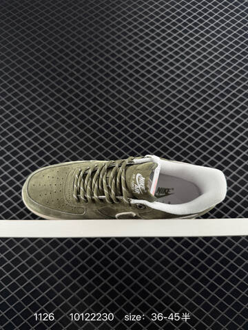 Nike Air Force 1 07 Low Olive Green White EU 36-45 Lifestyle - Unisex (BS-73990)