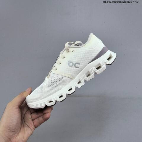 On Running Cloud X 4 Cream White Grey EU 36-40 Running Shoe Running Sneakers - Unisex (BS-69576)