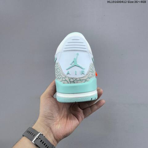 Nike Air Jordan Legacy 312 Low White Mint Green 36 46B Basketball - Women's (BS-66222)