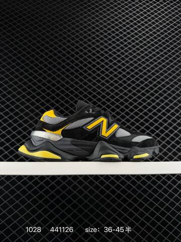 New Balance 9060 U9060JRB Black Grey Yellow EU 36-45 Sneaker - Unisex (BS-82666)