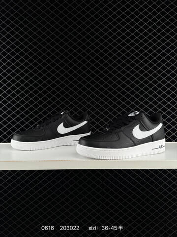Nike Air Force 1 Low Black White Silver EU 36-45 Sneaker - Unisex (BS-70744)