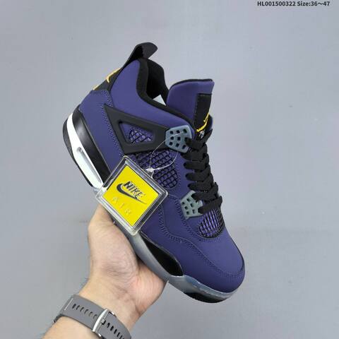 A Air Jordan 4 Retro OG Imperial Purple Replica AIR JORDAN 4 Aj4 Lifestyle BS-66475
