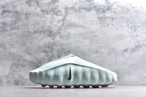 Nike Mind 001 Light Mint Bright Orange Silver Slides (BS-59826)