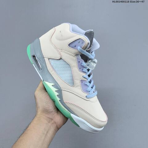 Jordan Air Jordan 5 Retro SE Easter Cream Lavender Light Blue Mint Green 36 47 Basketball - Unisex (BS-66930)