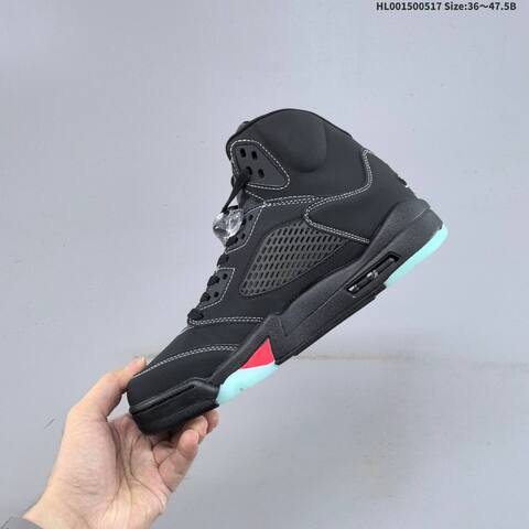 Jordan Air Jordan 5 Retro Black Teal Red 36 47 5 Basketball - Unisex (BS-65945)