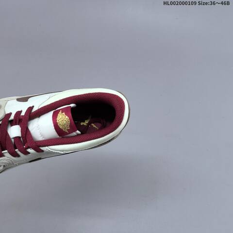 Jordan Air Jordan Legacy 312 Low White Burgundy Brown Cream 36 46B Lifestyle - Women s BS-67044