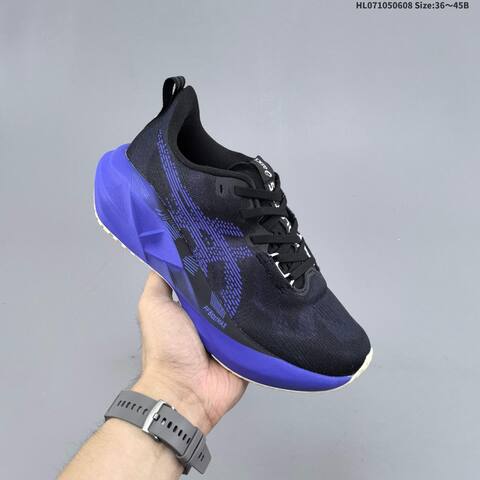 ASICS NOVABLAST 5 Black Blue EU 36-45 Running Shoe Running Sneakers - Unisex (BS-68761)