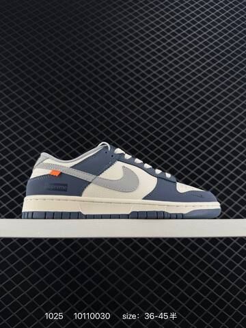 Nike SB Dunk Low Pro x Supreme Black White Blue EU 36-45 Skate - Unisex (BS-74596)