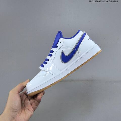 Jordan Air Jordan 1 Low OG White Blue Red Gum EU 36-46 Basketball - Unisex (BS-65926)
