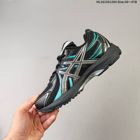 ASICS GEL-SEKIRAN 1203A711-003 Black Turquoise Silver EU 36-47 Running Shoe Running Sneakers - Unisex (BS-69179)