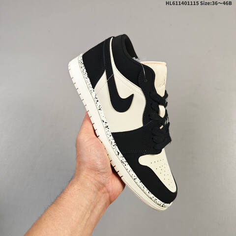 Jordan Air Jordan 1 Low Black Cream Grey EU 36-46 Basketball - Unisex (BS-63723)