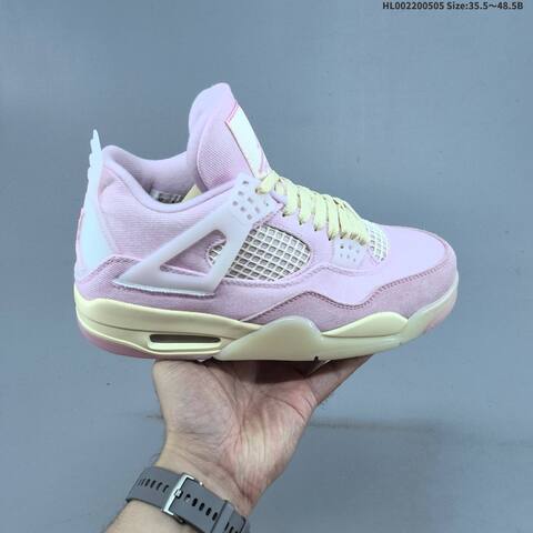 Jordan Air Jordan 4 Retro Pink Cream 35 5-48 5 Basketball - Unisex (BS-66036)