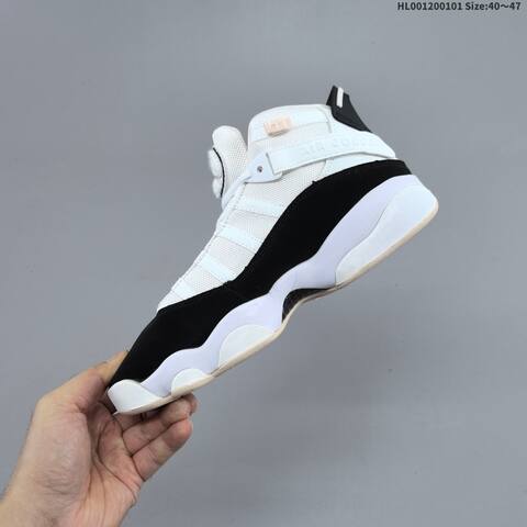 Jordan Air Jordan 6 Rings White Black 40 47 Basketball - Men's (BS-67146)