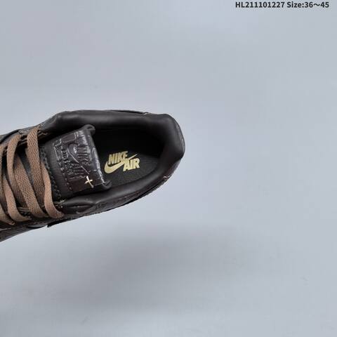 Nike Air Force 1 07 Low Dark Brown Light Brown Black Gold EU 36-45 Sneaker - Unisex BS-62398