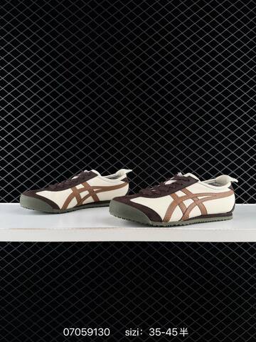 Onitsuka Tiger Mexico 66 Cream Brown Dark Brown Olive 35-45 Sneaker Casual Sneakers - Unisex (BS-81782)