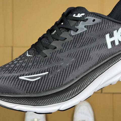 HOKA ONE ONE Clifton 9 Black White Running Shoe Running Sneakers (BS-86863)