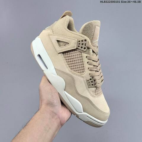 Jordan Air Jordan 4 Retro Beige Taupe White 36 48 5 Basketball - Unisex (BS-67142)