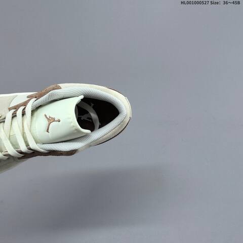 Jordan Air Jordan 1 Low White Beige Brown 36 45B Casual - Women's (BS-65860)