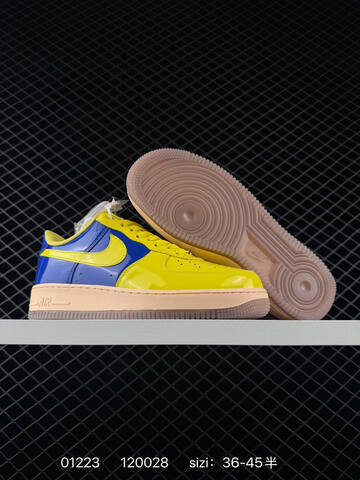 Nike Air Force 1 Mid 07 Yellow And Blue 36-45 Lifestyle - Unisex (BS-73002)
