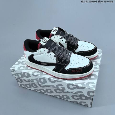 Jordan Air Jordan 1 Low x Travis Scott White Black Red EU 36-45 Lifestyle - Unisex (BS-67128)