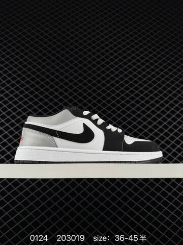 Jordan Air Jordan 1 Low Grey Black Cream White EU 36-45 Sneaker - Unisex (BS-79780)
