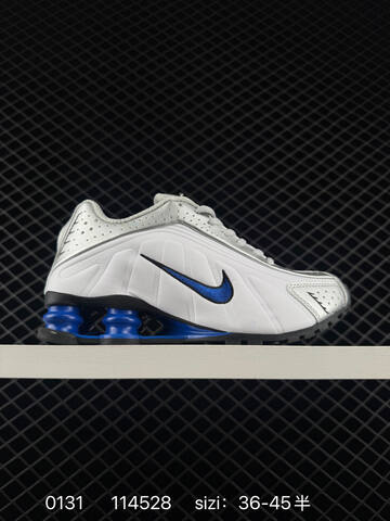 Nike Shox R4 White Blue Black 36-45 Running - Unisex (BS-72874)