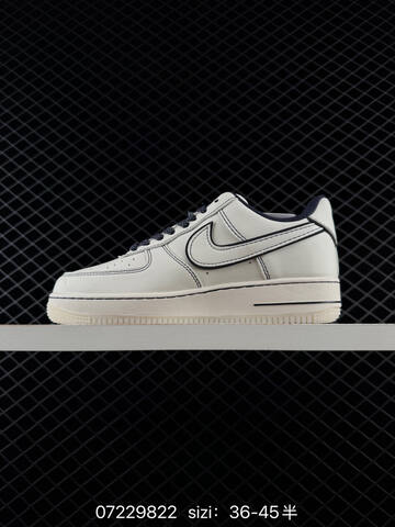 Nike Air Force 1 07 LV8 Off White Dark Navy EU 36-45 Skate - Unisex (BS-70128)