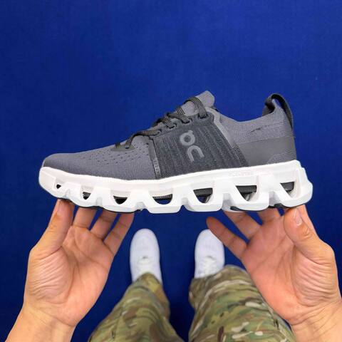 On Running Cloudswift 4 Dark Gray White Black 10 Running Shoe Running Sneakers BS-86743