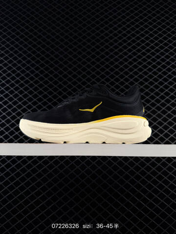 HOKA ONE ONE Clifton 10 Black Cream Yellow EU 36-45 Running Shoe Running Sneakers - Unisex (BS-86149)