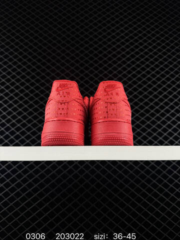 Nike Air Force 1 07 Low Red EU 36-45 Casual - Unisex (BS-72776)