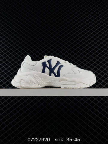 MLB LA Big Ball Chunky White Navy Blue Grey EU 35-45 Sneaker Casual Sneakers - Unisex